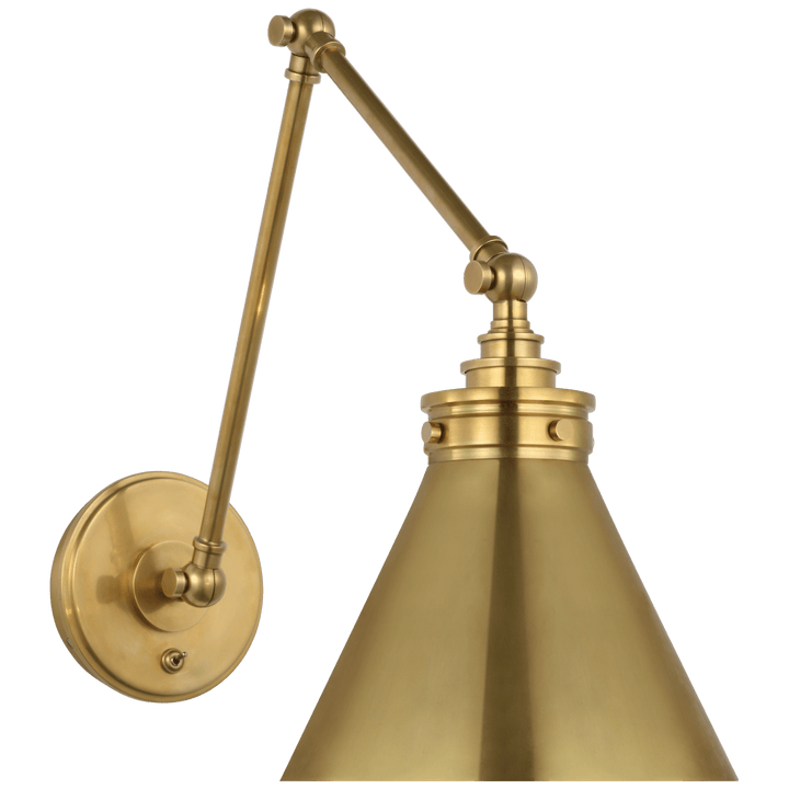 Parkington Double Library Wall Light, a premium Functional light by VCGallery Italy. Close - up image of its design.