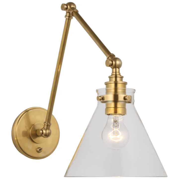 Parkington Double Library Wall Light, a premium Functional light by VCGallery Italy. Close - up image of its design.