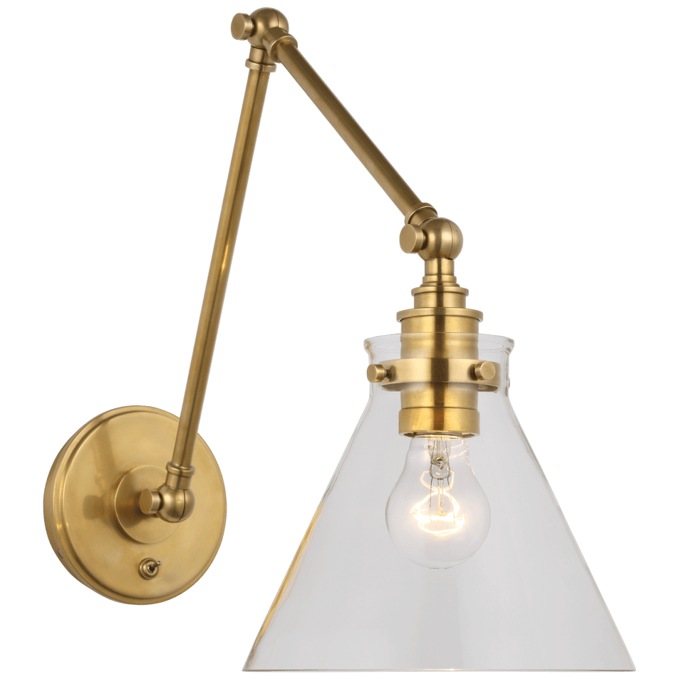 Parkington Double Library Wall Light, a premium Functional light by VCGallery Italy. Close - up image of its design.