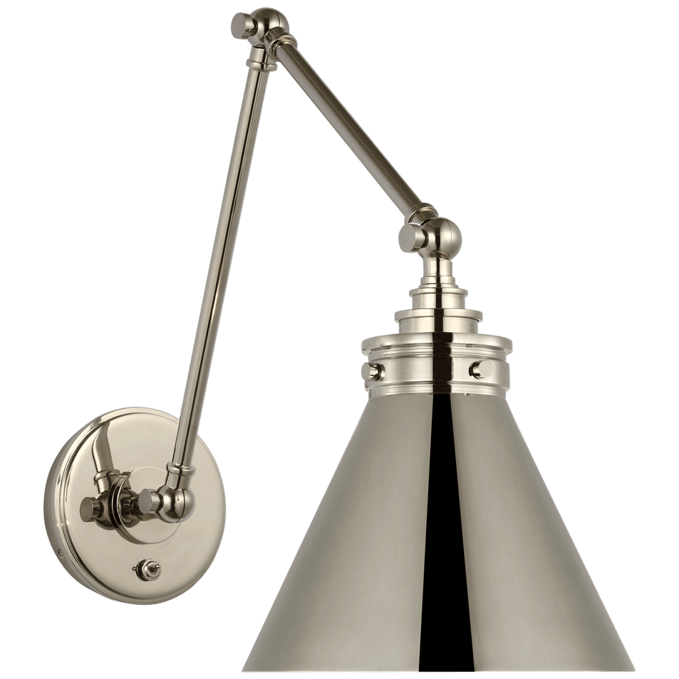 Parkington Double Library Wall Light, a premium Functional light by VCGallery Italy. Close - up image of its design.