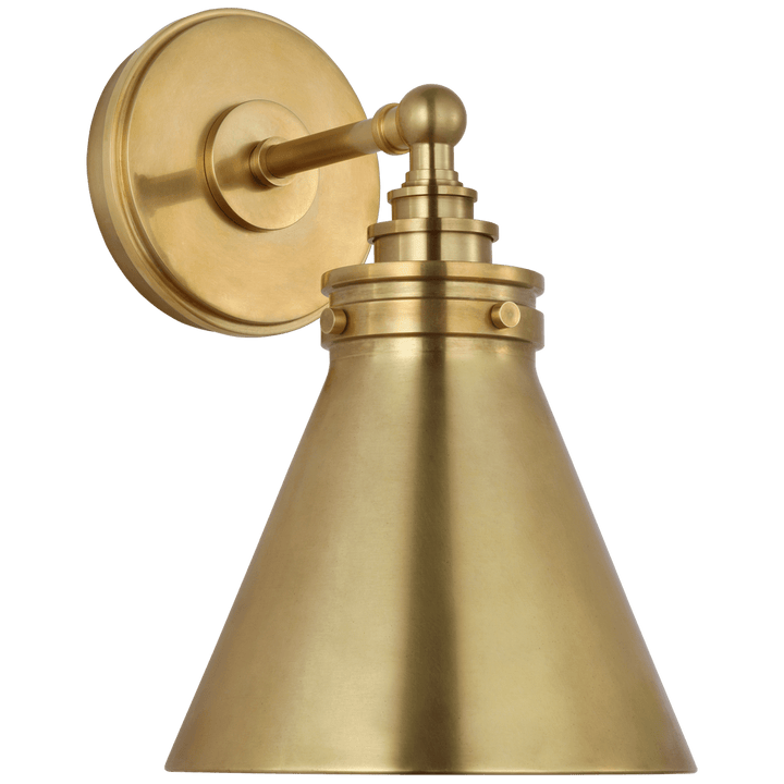 Parkington Small Single Wall Light, a premium Bath light by VCGallery Italy. Close - up image of its design.