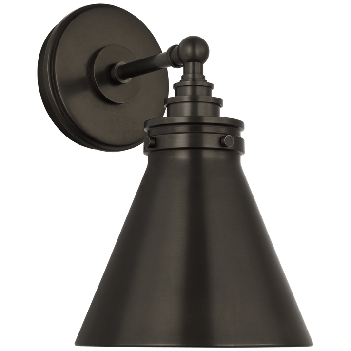 Parkington Small Single Wall Light, a premium Bath light by VCGallery Italy. Close - up image of its design.