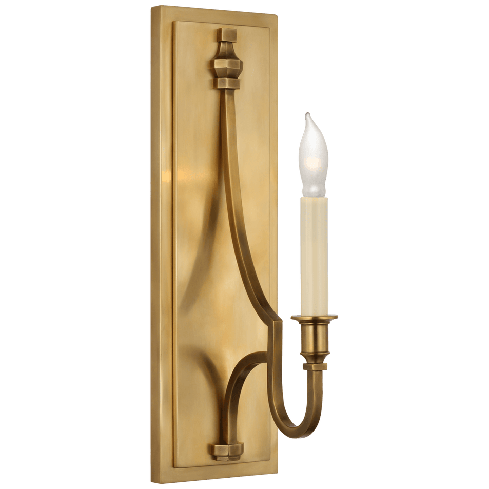 Mykonos Medium Sconce in Antique-Burnished Brass