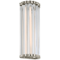 Kean 14" Sconce in Polished Nickel with Clear Glass Rods