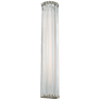 Kean 28" Sconce in Polished Nickel with Clear Glass Rods