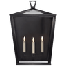 Darlana Large 3/4 Lantern, a premium Wall light by Visual Comfort & Co. Close - up image of its design.