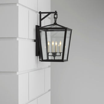 Darlana Medium Bracket Lantern, a premium Wall light by Visual Comfort. Close - up image of its design.