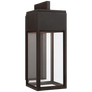 Irvine Medium Bracketed Wall Lantern in Bronze with Clear Glass