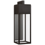 Irvine Large Bracketed Wall Lantern in Bronze with Clear Glass