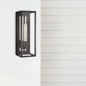 Fresno Large 3/4 Wall Lantern, a premium Wall light by Visual Comfort. Close - up image of its design.