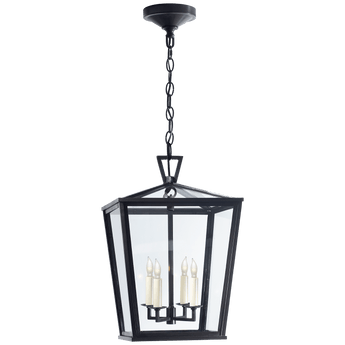 Darlana Small Hanging Lantern in Bronze