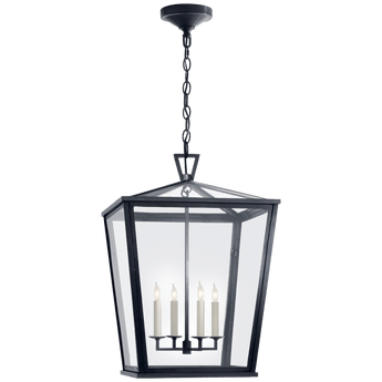 Darlana Medium Hanging Lantern in Bronze