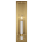 Marston Tall Wall Sconce in Burnished Brass with No Option