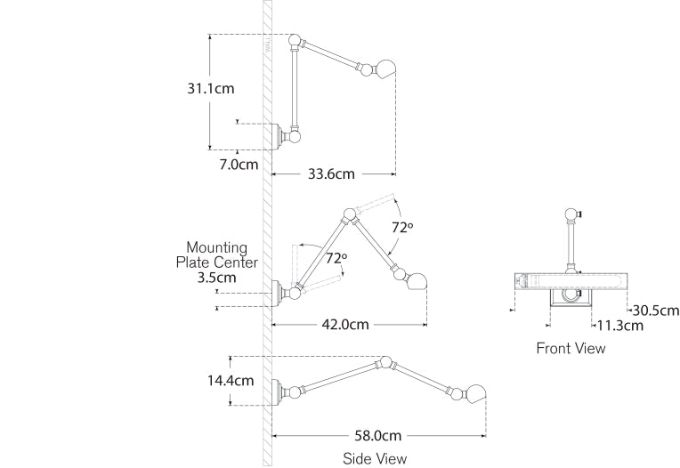 Luce da Biblioteca Doppia Cabinet Maker 12" Progetto