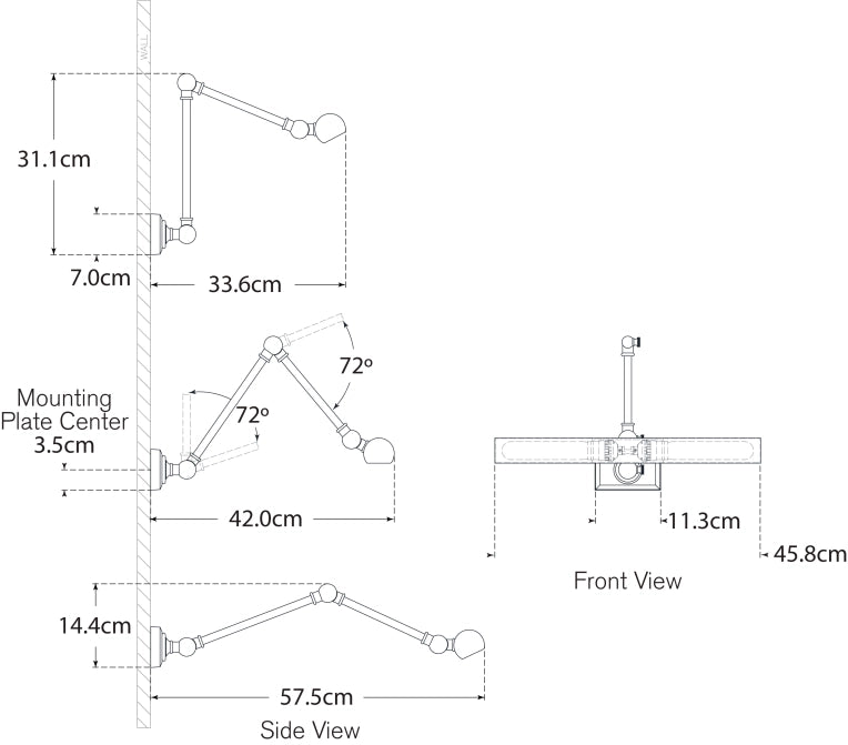 Cabinet Maker 18" Double Library Light Blueprint