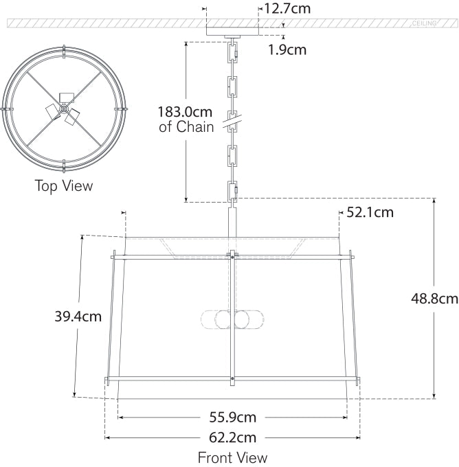 Callaway Large Hanging Shade Blueprint