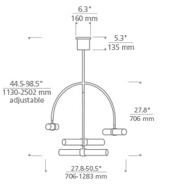 Calumn 4-Light Chandelier Blueprint