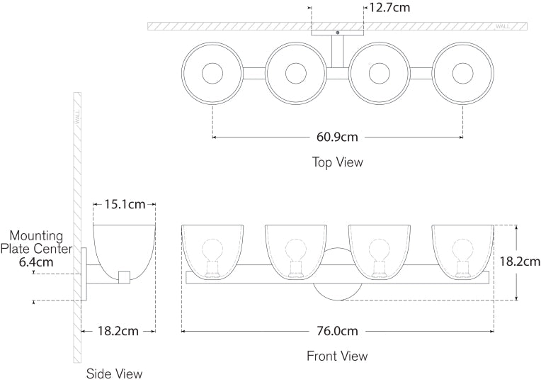 Carola 4-Light Bath Sconce Blueprint