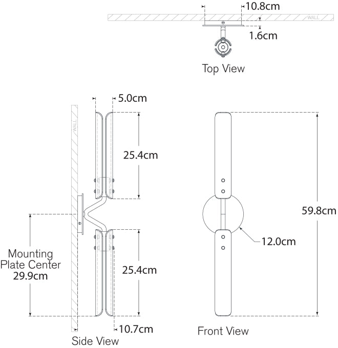 Casoria 23" Linear Sconce Blueprint
