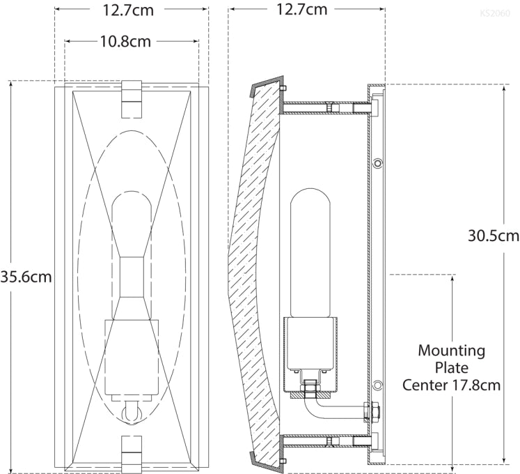 Castle Peak Small Bath Sconce Blueprint