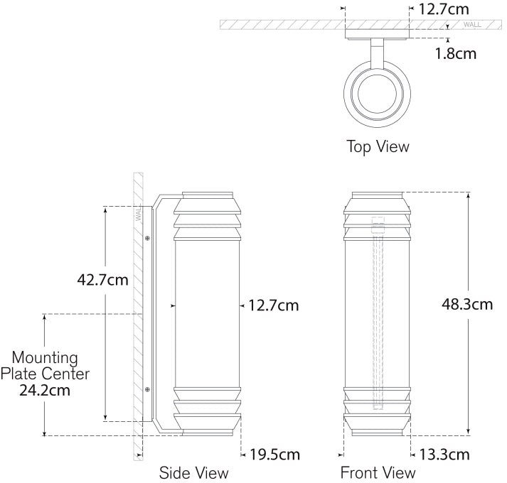 Chadwell 19" Sconce Blueprint