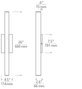 Chara Square 12 Outdoor Wall Blueprint