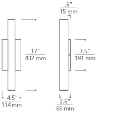 Chara Square 17 Outdoor Wall Blueprint