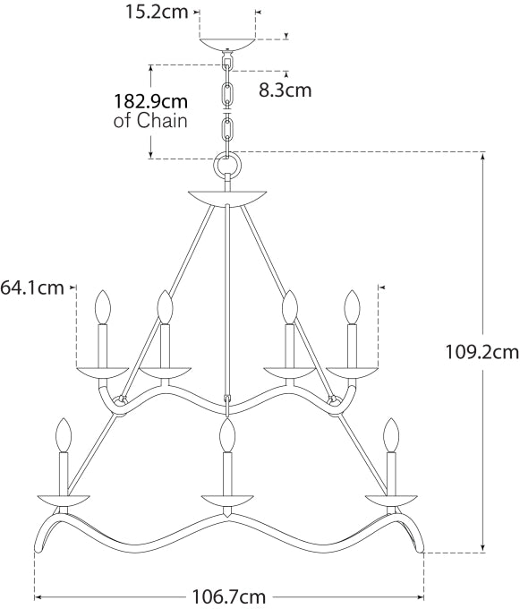 Choros Two-Tier Chandelier Blueprint
