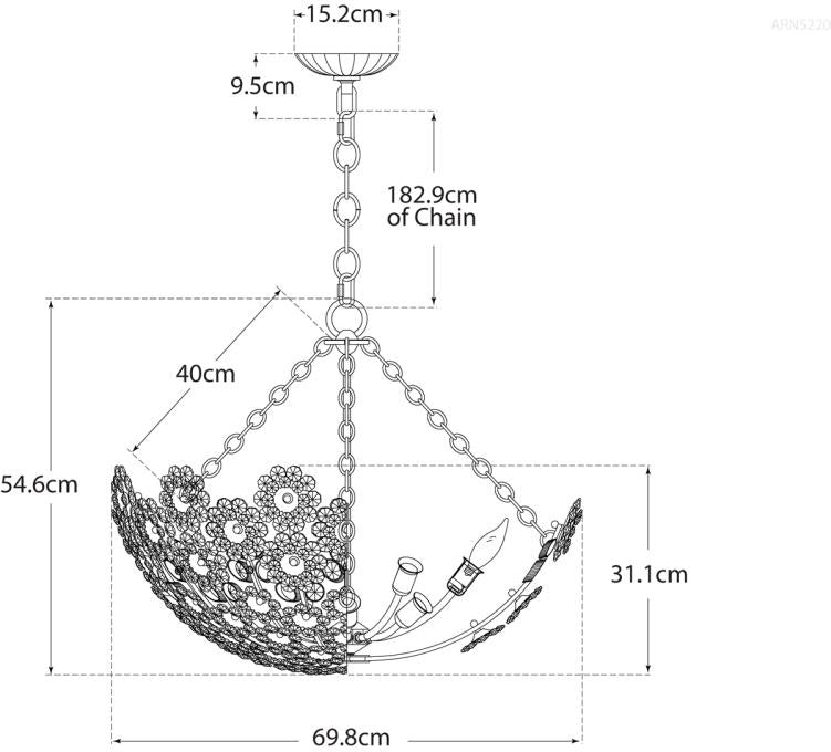 Claret Short Chandelier Blueprint