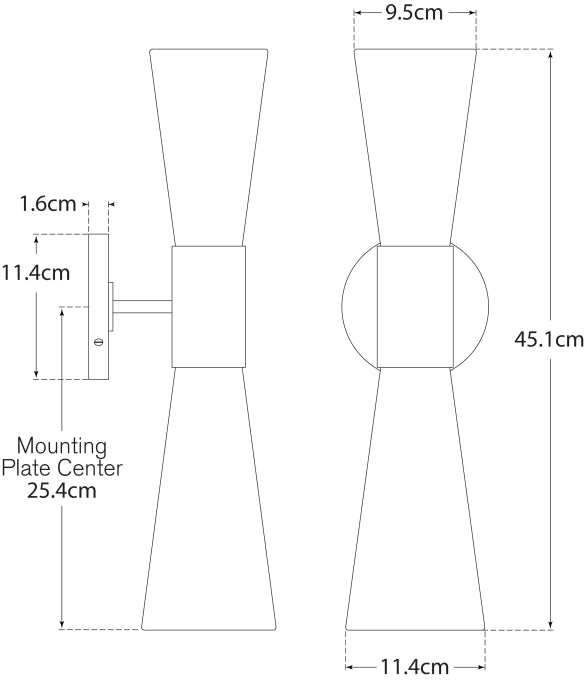 Clarkson Medium Narrow Sconce Blueprint