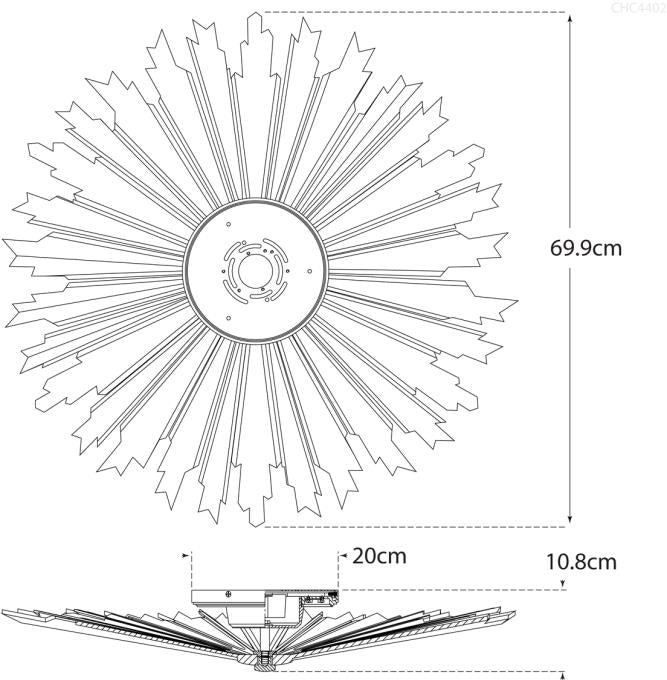 Claymore Grande Flush Mount Blueprint