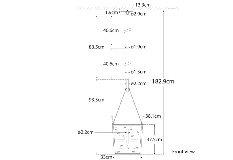 Cochere Medium Lantern Blueprint