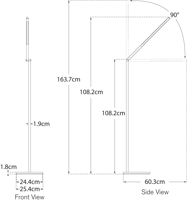 Cona Large Articulating Floor Lamp Blueprint