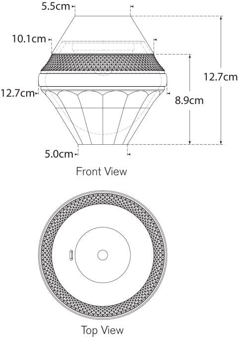 Copper Coast 5" Rechargeable Accent Lamp Blueprint