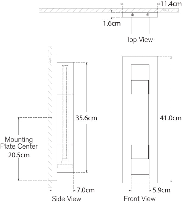 Covet 16" Bracketed Bath Light Blueprint