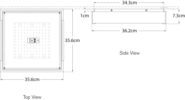 Covet Medium Flush Mount Blueprint