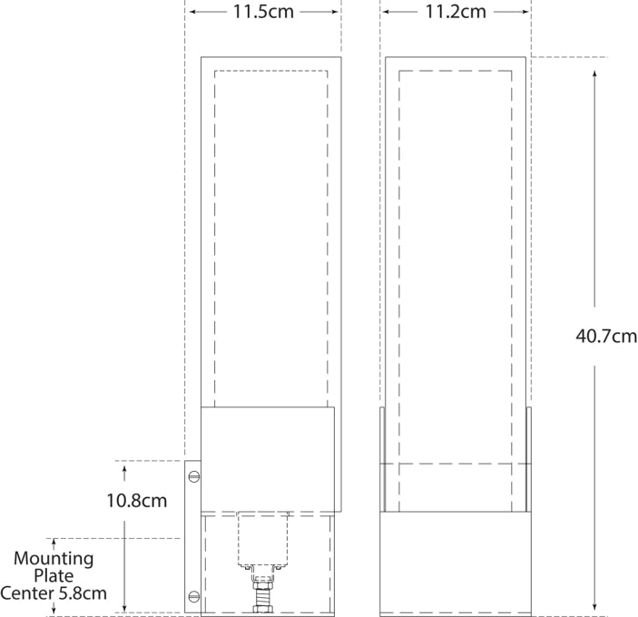 Covet Tall Box Bath Sconce Blueprint