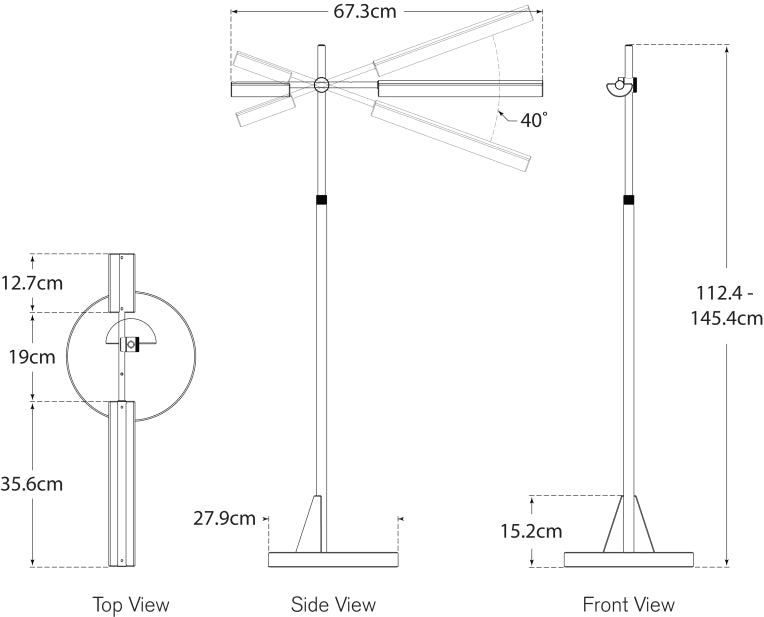 Daley Adjustable Floor Lamp Blueprint