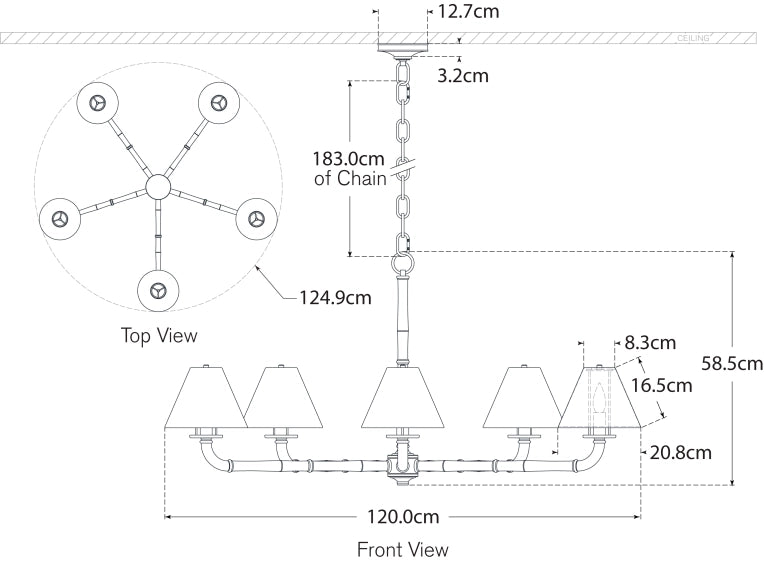 Dalfern Large Chandelier Blueprint