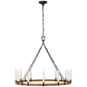 Darlana Large Wrapped Ring Chandelier