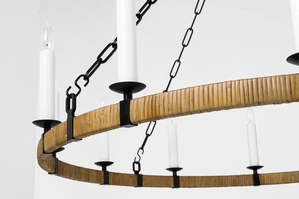 Darlana Large Wrapped Ring Chandelier