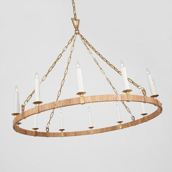 Darlana Large Wrapped Ring Chandelier