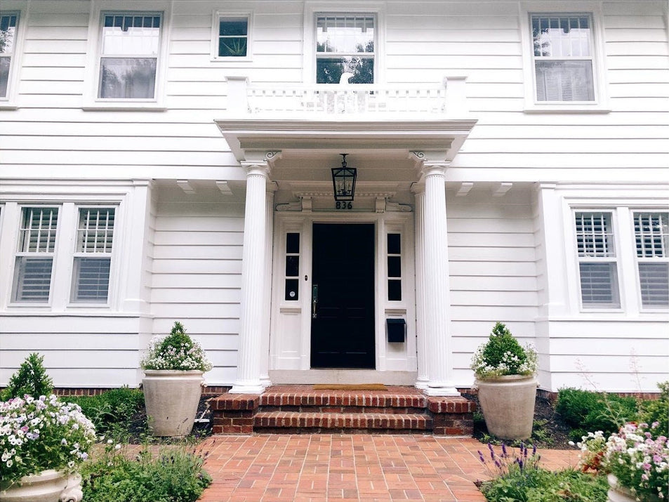 Darlana Small Hanging Lantern, a premium Ceiling light by Visual Comfort & Co. Close - up image of its design.