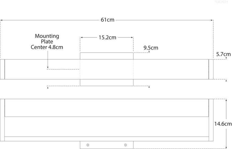 David 24" Art Light Blueprint