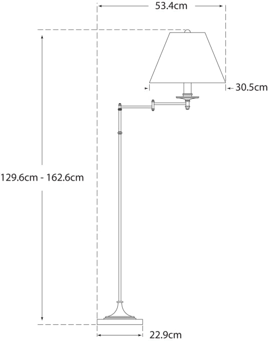 Dorchester Swing Arm Floor Lamp Blueprint