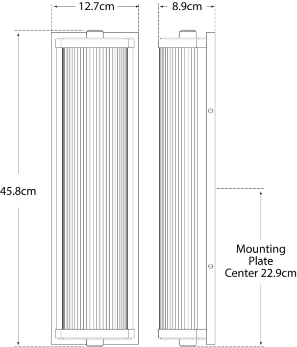 Dresser Long Glass Rod Light Blueprint