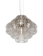 Lampada a sospensione Ecos grande - Matte Bronze / cromo lucido