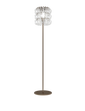 Ecos Large Floor Lamp - Matt Bronze / Crystal Striped Glass