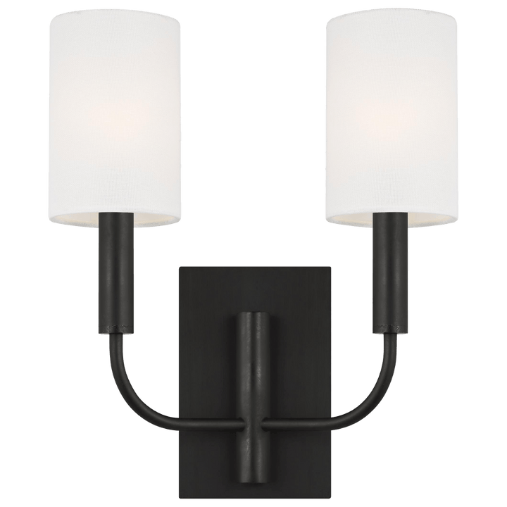 Brianna Double Sconce, a premium Decorative light by Visual Comfort & Co. Close - up image of its design.