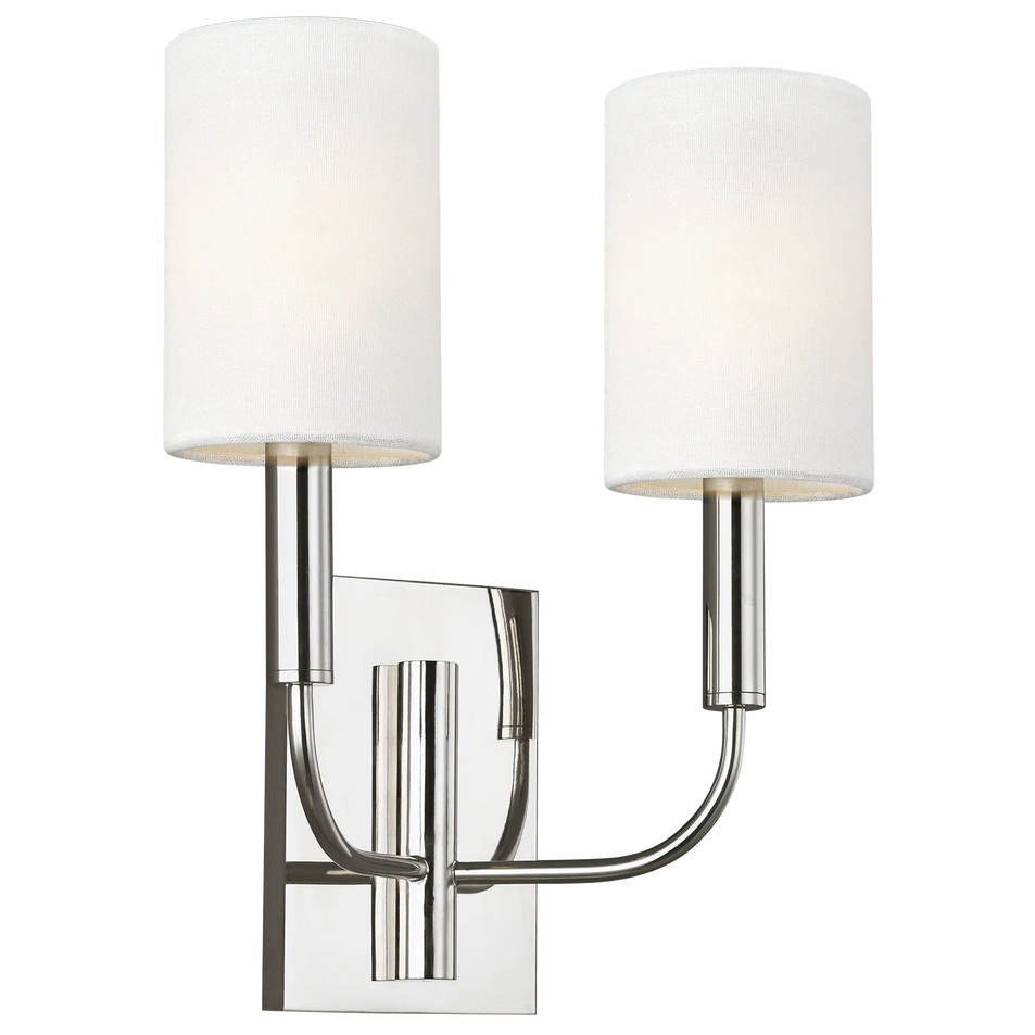 Brianna Double Sconce, a premium Decorative light by Visual Comfort & Co. Close - up image of its design.